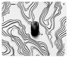 Коврик для мыши "geoid-white" (speed) - L (500x420x4)